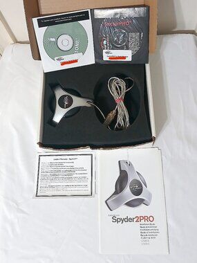 Pantone ColorVision Spyder2PRO Monitor Calibration System Tested Complete Box